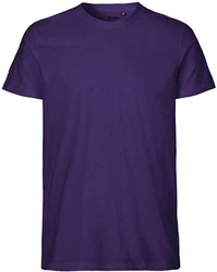 Neutral Rundhalsshirt Mens Fitted T-Shirt Lila/Dunkelblau
