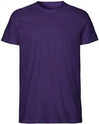 Neutral Rundhalsshirt Mens Fitted T-Shirt Lila/Dunkelblau
