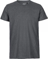Neutral Rundhalsshirt Mens Fitted T-Shirt Dunkelgrau/Grau/Hellgrau