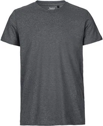 Neutral Rundhalsshirt Mens Fitted T-Shirt Dunkelgrau/Grau/Hellgrau