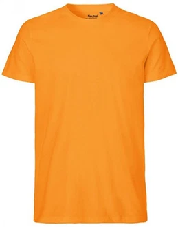 Neutral Rundhalsshirt Mens Fitted T-Shirt Orange/Gelb Neutral Rundhalsshirt Mens Fitted T-Shirt Orange/Gelb