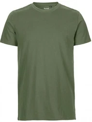 Neutral Rundhalsshirt Mens Fitted T-Shirt Dunkelgrün/Grün