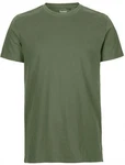 Neutral Rundhalsshirt Mens Fitted T-Shirt Dunkelgrün/Grün