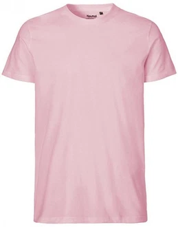 Neutral Rundhalsshirt Mens Fitted T-Shirt Rosa Neutral Rundhalsshirt Mens Fitted T-Shirt Rosa