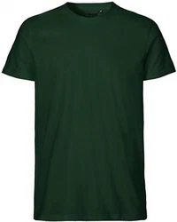 Neutral Rundhalsshirt Mens Fitted T-Shirt Dunkelgrün/Grün