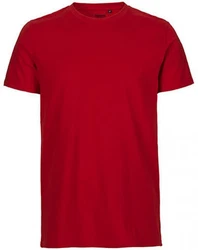 Neutral Rundhalsshirt Mens Fitted T-Shirt Rot/Dunkelrot