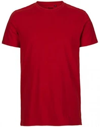 Neutral Rundhalsshirt Mens Fitted T-Shirt Rot/Dunkelrot