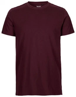 Neutral Rundhalsshirt Mens Fitted T-Shirt Dunkelrot/Bordeaux/Lila Neutral Rundhalsshirt Mens Fitted T-Shirt Dunkelrot/Bordeaux/Lila