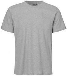 Neutral Rundhalsshirt Regular T-Shirt Grau/Hellgrau