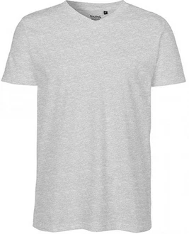 Neutral Rundhalsshirt V-neck T-Shirt Grau/Hellgrau Neutral Rundhalsshirt V-neck T-Shirt Grau/Hellgrau