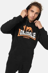 Lonsdale Kapuzenpullover Thurning Gelb/Braun/Orange/Grün/Schwarz