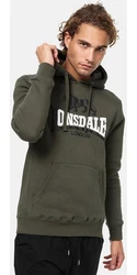 Lonsdale Kapuzenpullover Thurning Dunkelgrün/Khaki/Grün