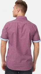 Lonsdale Kurzarmhemd Buttoned BERNY Rot/Dunkelrot/Bordeaux/Dunkelblau/Rosa