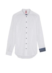 Spieth & Wensky Trachtenhemd Brambach Weiß/Creme/Dunkelblau/Bordeaux