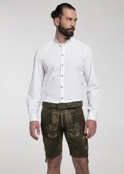 Spieth & Wensky Trachtenhemd Brambach Weiß/Creme/Dunkelblau/Bordeaux
