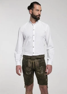 Spieth & Wensky Trachtenhemd Brambach Weiß/Creme/Dunkelblau/Bordeaux