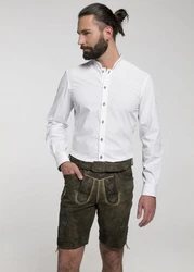 Spieth & Wensky Trachtenhemd Brambach Weiß/Creme/Bordeaux