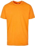 Build Your Brand Rundhalsshirt Round Neck Herren T-Shirt Orange/Gelb