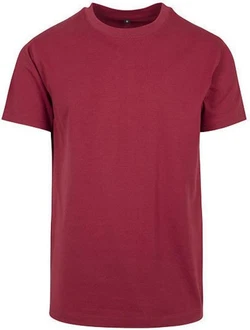 Build Your Brand Rundhalsshirt Round Neck Herren T-Shirt Dunkelrot/Rot/Bordeaux Build Your Brand Rundhalsshirt Round Neck Herren T-Shirt Dunkelrot/Rot/Bordeaux