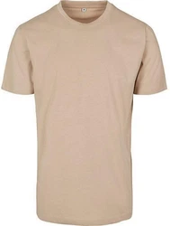 Build Your Brand Rundhalsshirt Round Neck Herren T-Shirt Khaki/Beige/Braun
