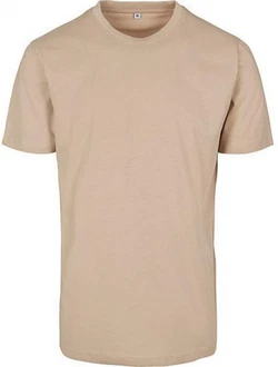 Build Your Brand Rundhalsshirt Round Neck Herren T-Shirt Khaki/Beige/Braun
