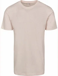 Build Your Brand Rundhalsshirt Round Neck Herren T-Shirt Khaki/Beige/Braun/Weiß
