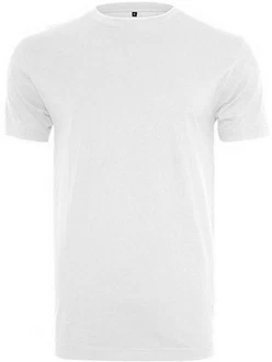 Build Your Brand Rundhalsshirt Round Neck Herren T-Shirt Grau/Weiß/Khaki