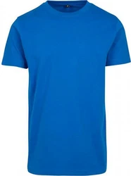 Build Your Brand Rundhalsshirt Round Neck Herren T-Shirt Blau/Dunkelblau