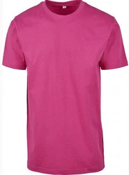 Build Your Brand Rundhalsshirt Round Neck Herren T-Shirt Rosa