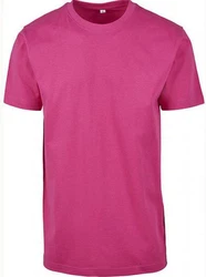Build Your Brand Rundhalsshirt Round Neck Herren T-Shirt Rosa
