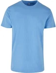 Build Your Brand Rundhalsshirt Round Neck Herren T-Shirt Blau/Hellblau