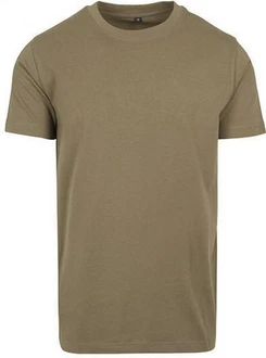 Build Your Brand Rundhalsshirt Round Neck Herren T-Shirt Khaki/Dunkelgrün Build Your Brand Rundhalsshirt Round Neck Herren T-Shirt Khaki/Dunkelgrün