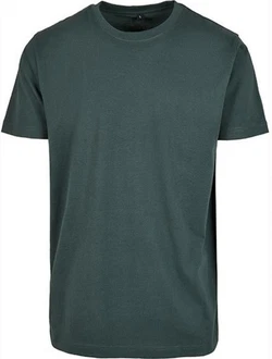 Build Your Brand Rundhalsshirt Round Neck Herren T-Shirt Grün/Dunkelgrün/Türkis