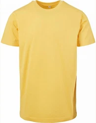 Build Your Brand Rundhalsshirt Round Neck Herren T-Shirt Gelb