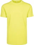 Build Your Brand Rundhalsshirt Round Neck Herren T-Shirt Gelb/Neonfarben