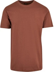Build Your Brand Rundhalsshirt Round Neck Herren T-Shirt Orange/Braun/Rot