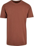 Build Your Brand Rundhalsshirt Round Neck Herren T-Shirt Orange/Braun/Rot