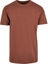 Build Your Brand Rundhalsshirt Round Neck Herren T-Shirt Orange/Braun/Rot