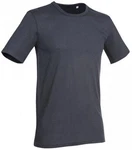 Stedman Rundhalsshirt Crew Neck Herren T-Shirt Morgan Dunkelgrau/Dunkelblau/Grau