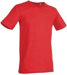 Stedman Rundhalsshirt Crew Neck Herren T-Shirt Morgan Rot