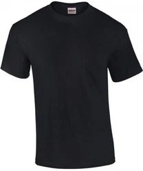Gildan Rundhalsshirt Ultra Cotton Herren T-Shirt Schwarz/Dunkelblau