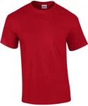 Gildan Rundhalsshirt Ultra Cotton Herren T-Shirt Dunkelrot/Rot