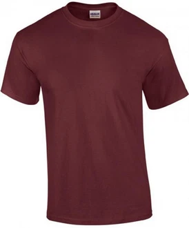 Gildan Rundhalsshirt Ultra Cotton Herren T-Shirt Dunkelrot/Bordeaux