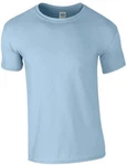 Gildan Rundhalsshirt Softstyle Herren T-Shirt Hellblau/Blau
