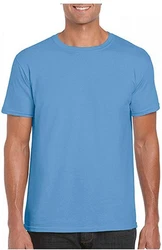Gildan Rundhalsshirt Softstyle Herren T-Shirt Blau/Hellblau
