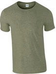 Gildan Rundhalsshirt Softstyle Herren T-Shirt Dunkelgrün/Khaki