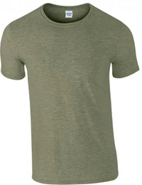 Rundhalsshirt Softstyle Herren T-Shirt modischer Kragen