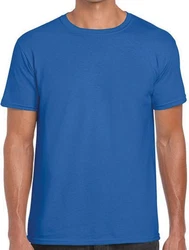 Gildan Rundhalsshirt Softstyle Herren T-Shirt Blau/Dunkelblau/Hellblau