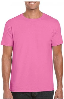 Gildan Rundhalsshirt Softstyle Herren T-Shirt Rosa Gildan Rundhalsshirt Softstyle Herren T-Shirt Rosa