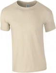 Gildan Rundhalsshirt Softstyle Herren T-Shirt Khaki/Beige/Weiß Gildan Rundhalsshirt Softstyle Herren T-Shirt Khaki/Beige/Weiß
